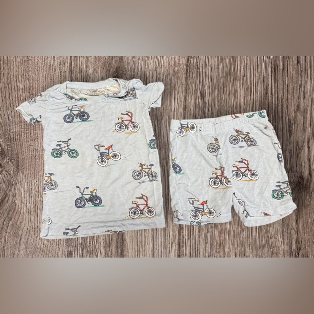 2T ANGEL DEAR Bamboo Bicycles BIKES Short Pajamas PJs